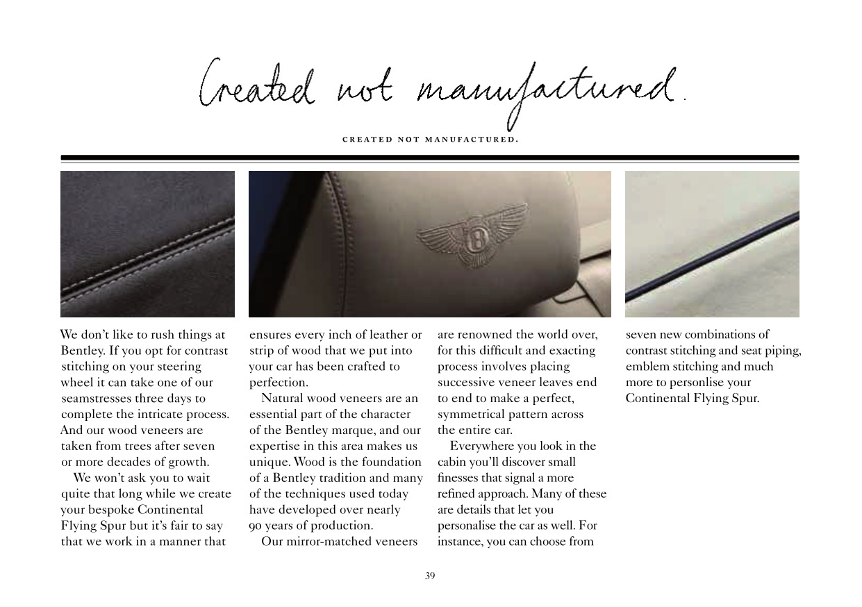 2012 Bentley Continental Flying Spur Brochure Page 6